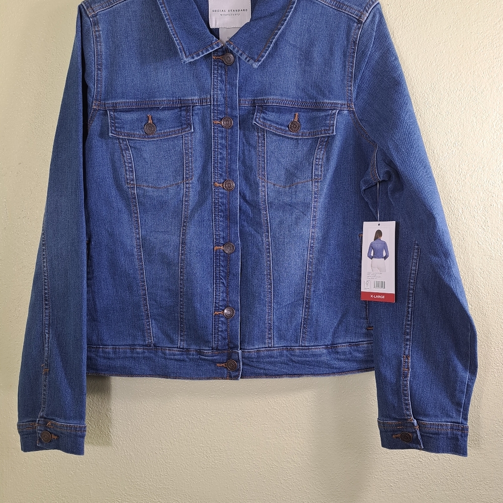 Social Standard by Sanctuary XL Denim  Jean Jacket NWT